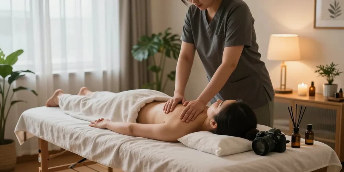 Experience a professional 역삼동출장마사지 in a peaceful home setting with soothing ambiance.