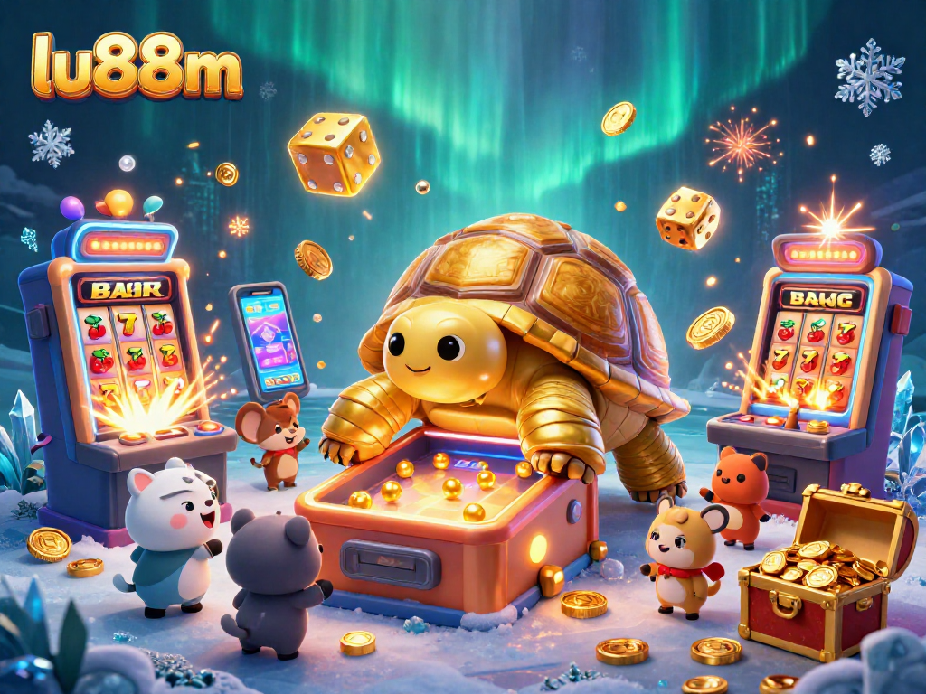 Engage with thrilling gameplay at lu88m featuring a colorful, vibrant casino scene with dynamic jackpot elements.