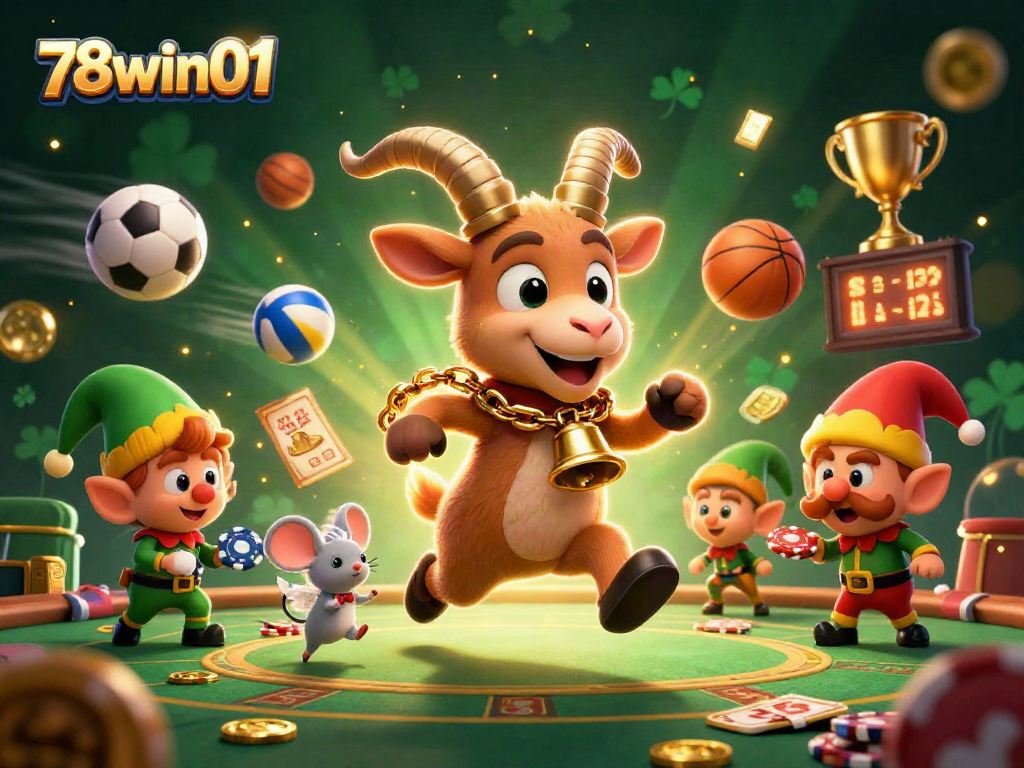 Experience thrilling gaming action with 78win01 in this festive and spooky casino scene.