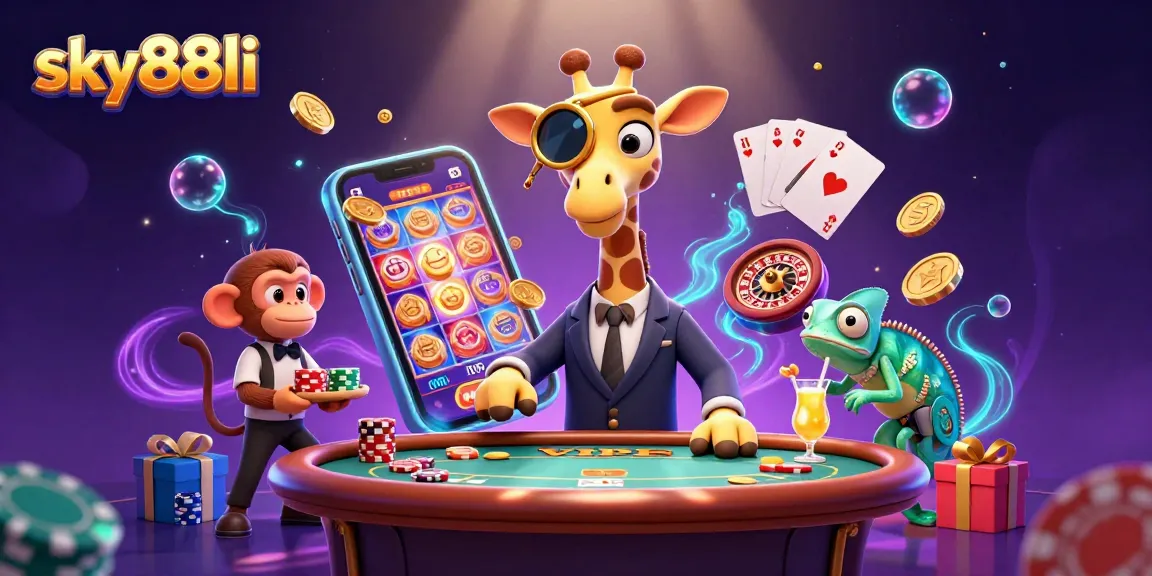 Experience thrilling gameplay at sky88li with vibrant 3D casino characters and dynamic gaming elements.