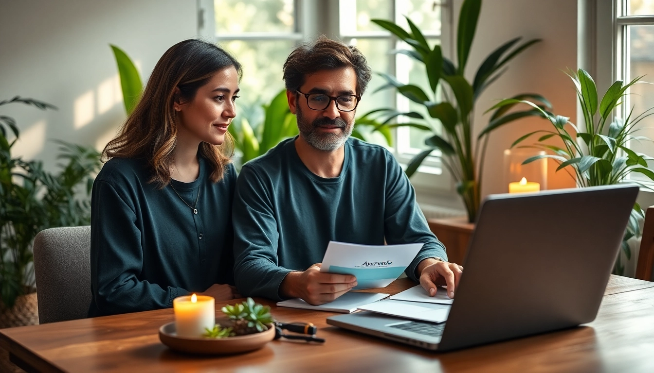 Engaging Ayurveda online courses session with an instructor in a serene setting.