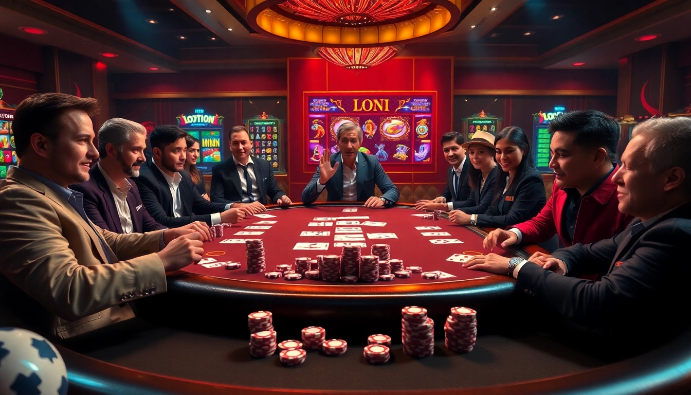 Experience high-stakes gaming excitement at https://f8bet.io/ with an immersive poker scene featuring luxury visuals.