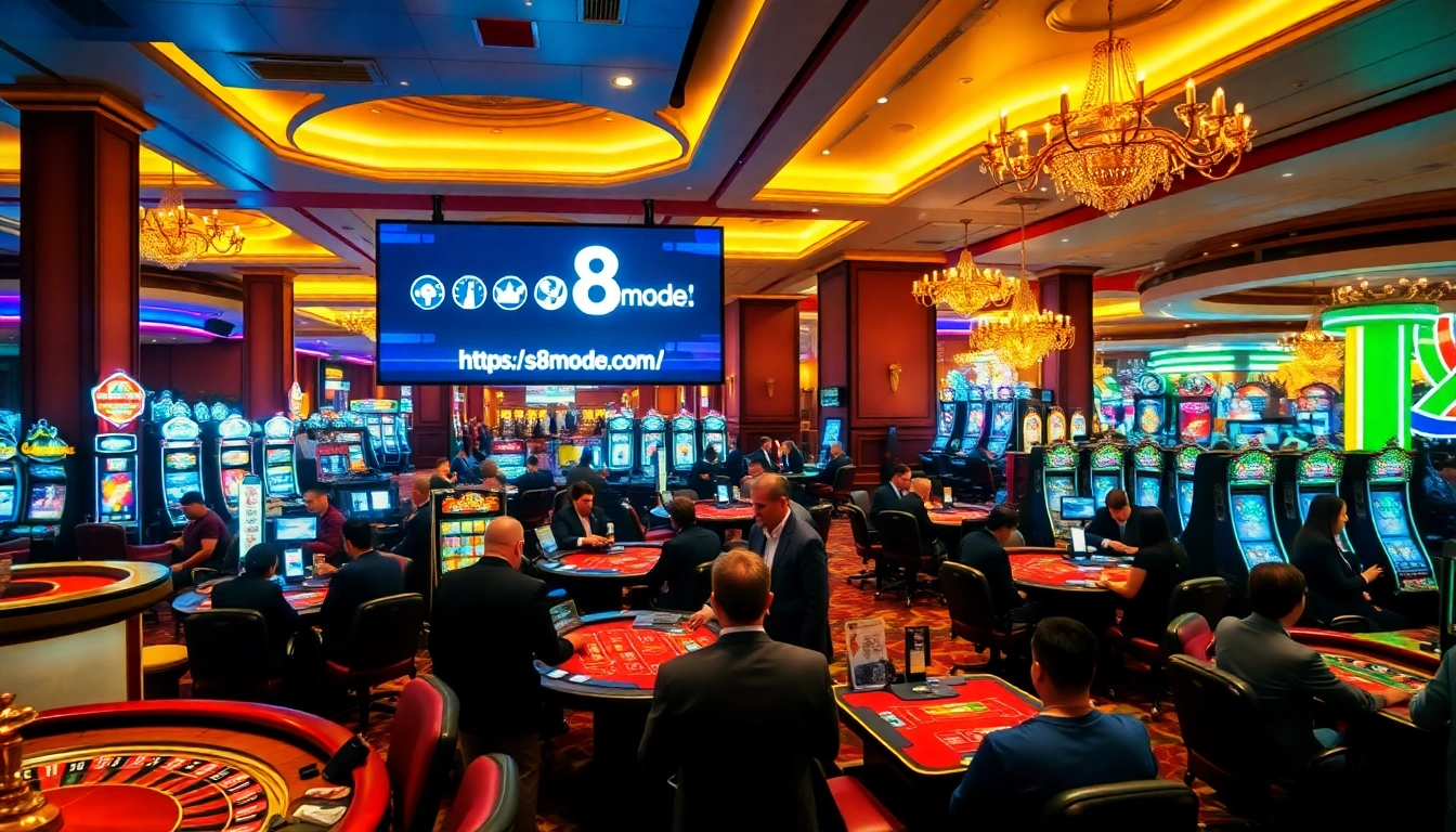 Experience dynamic gameplay at https://s8mode.com/ with players engaging at lively casino tables.