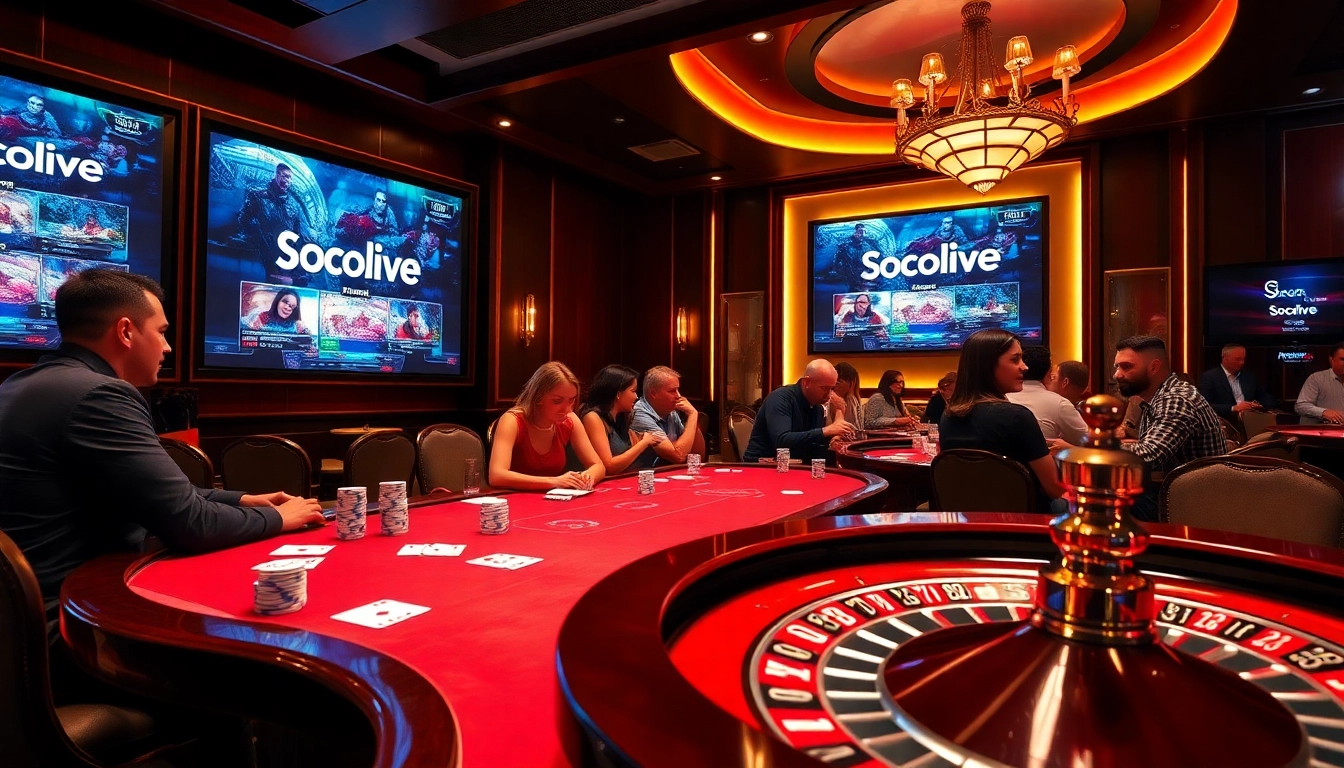 Socolive enhances your gambling experience by streaming live sporting events in a vibrant casino atmosphere.