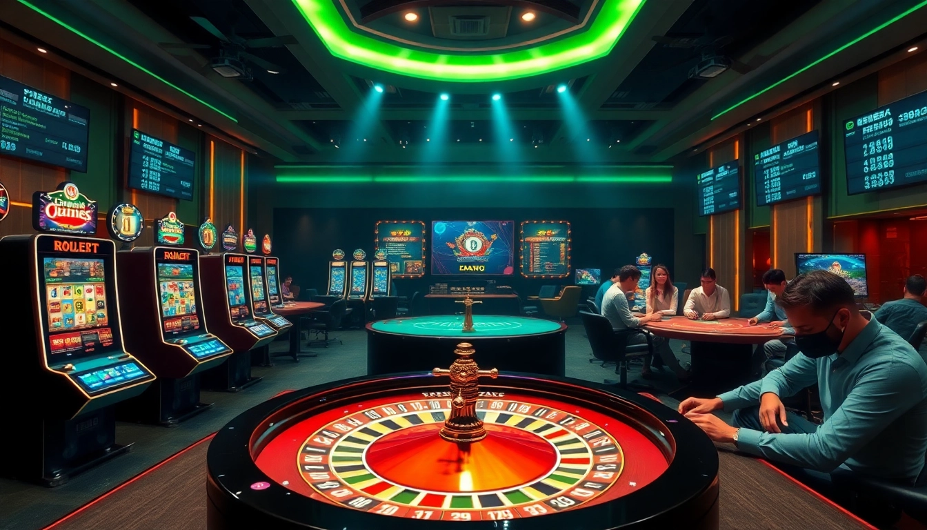 Players enjoying the online casino experience at TG88 com with vibrant gaming elements and engaging features.