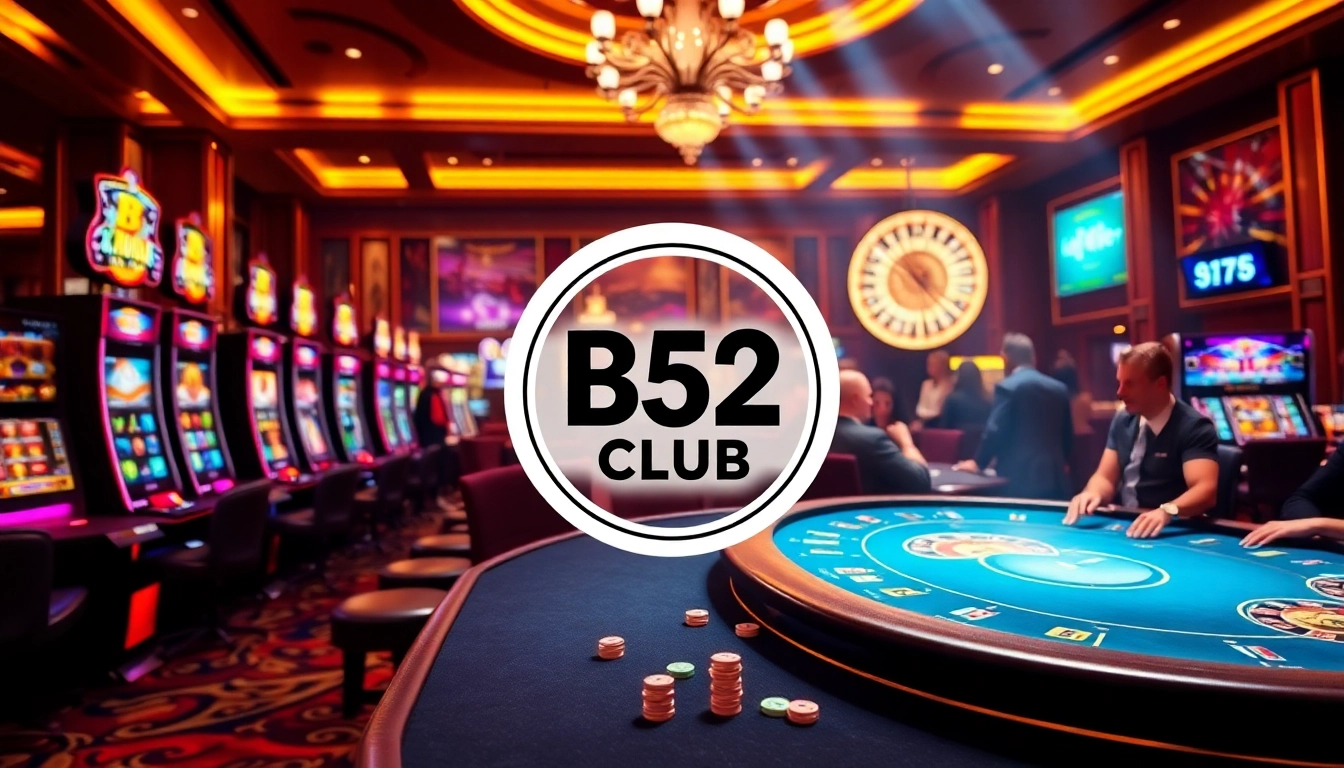 Engaging gameplay scene at B52 Club with vibrant casino elements and players in action.