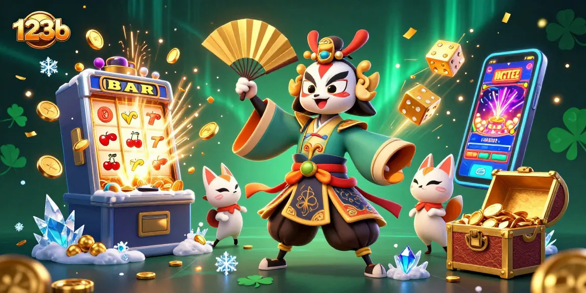 Experience the thrilling 123b casino with vibrant characters and explosive jackpot action.