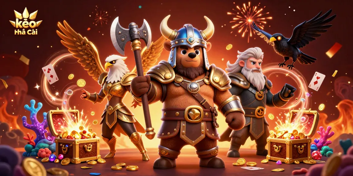 Betting strategy illustration featuring kèo nhà cái action with vibrant characters and casino visuals.