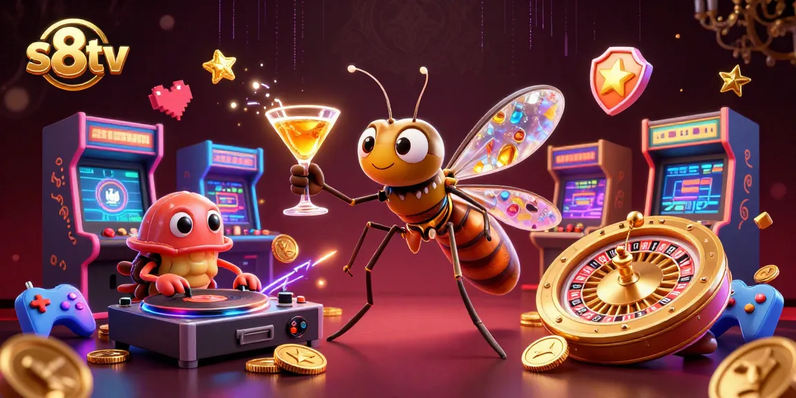 Experience thrilling gameplay with s8tv's unique casino characters and vibrant game elements.