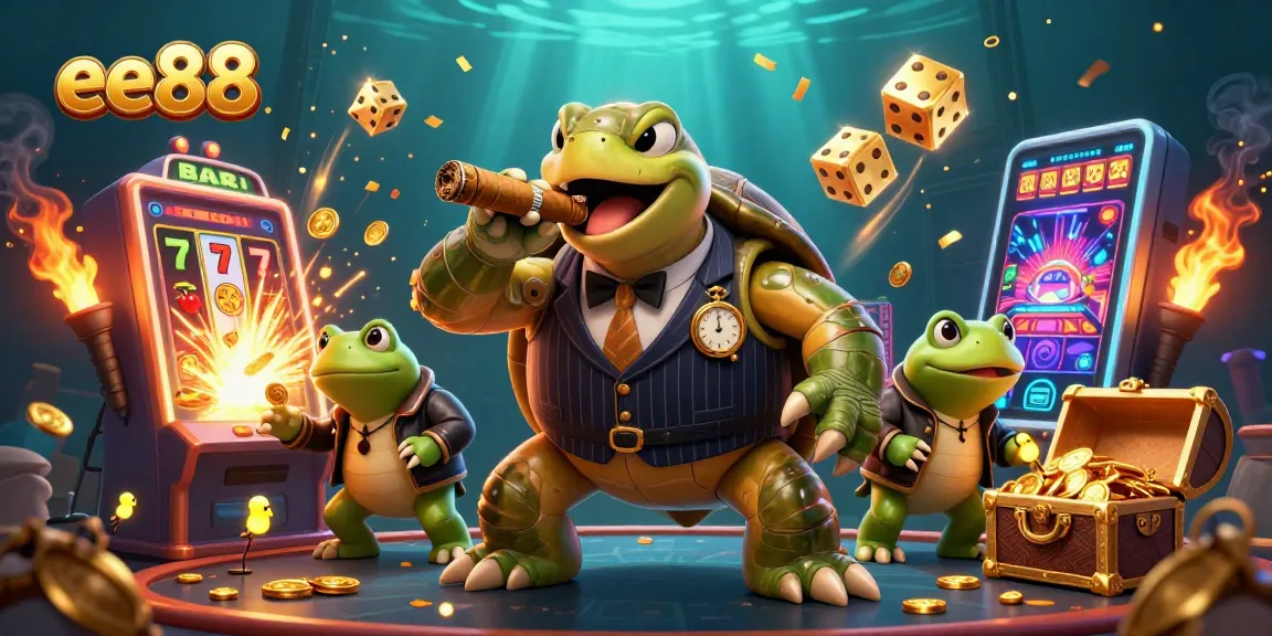 Engage with the thrilling action of ee88 as a turtle mobster and bullfrog enforcers rule the casino.