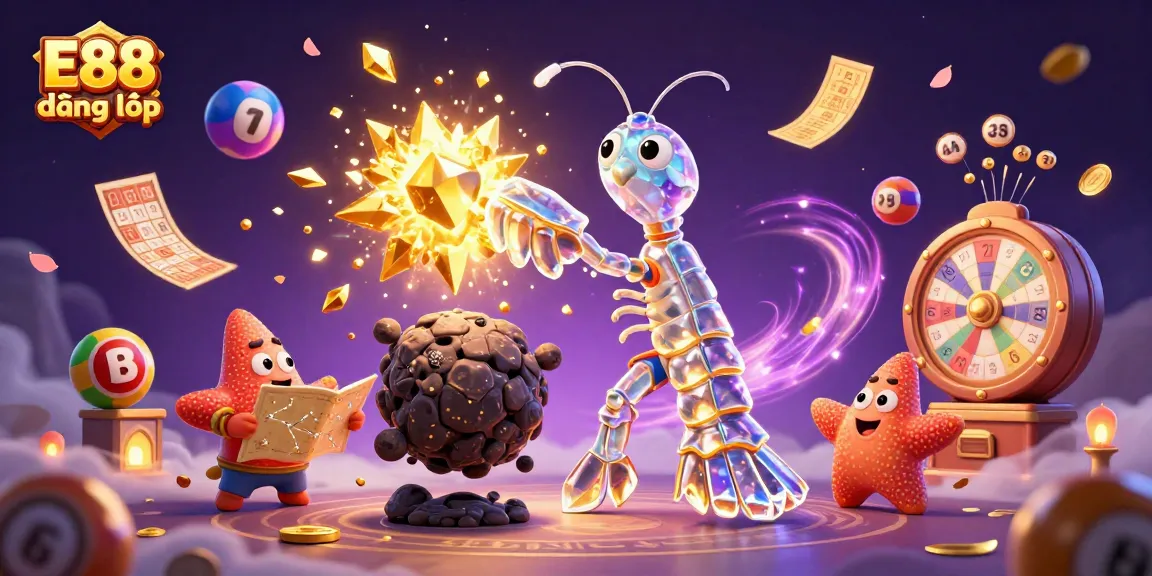 E88 đăng nhập by collecting colorful lottery balls and golden coins while enjoying a dynamic casino atmosphere.