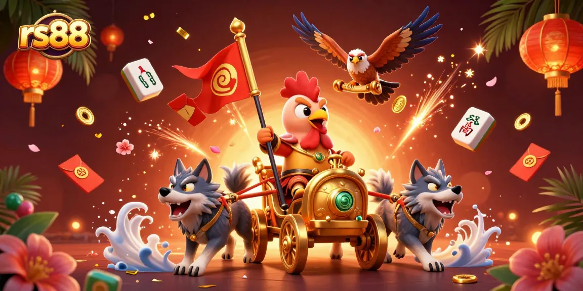 Experience thrilling games at rs88 with vibrant casino-themed 3D illustration depicting adventure and excitement.