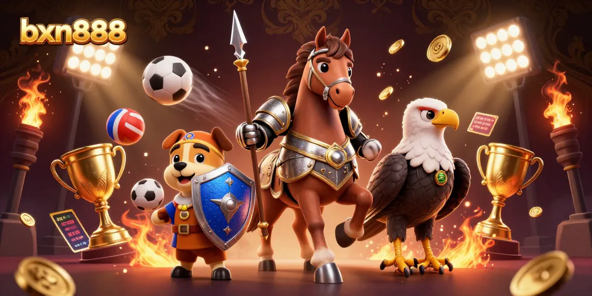 bxl888 offers exciting sports betting, featuring dynamic characters in a vibrant casino scene.