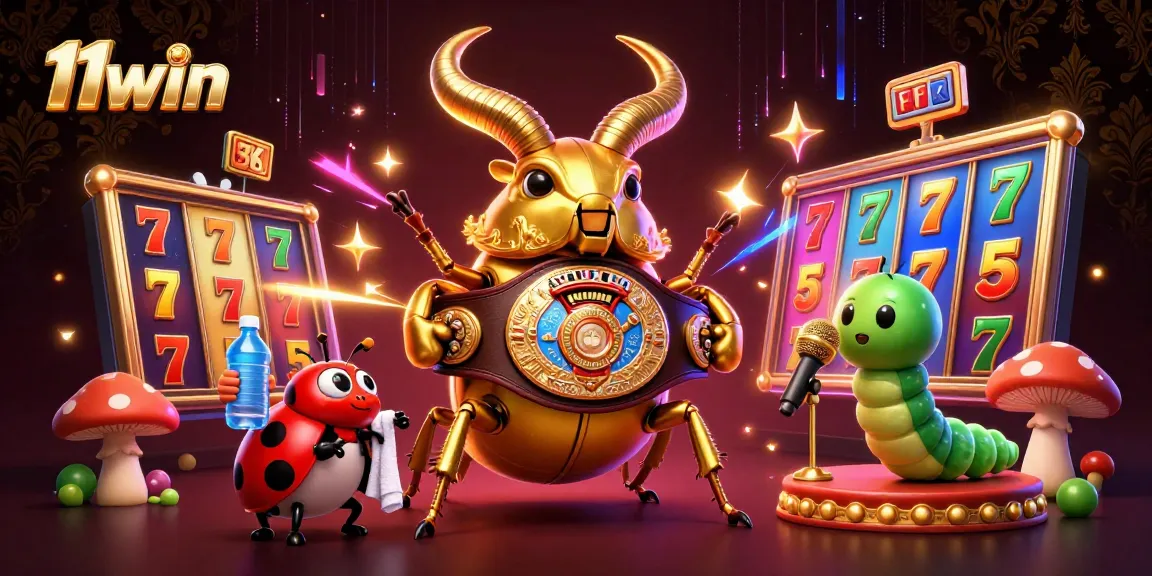 Engage in thrilling gameplay with 11win, featuring a dramatic casino showdown illustration.