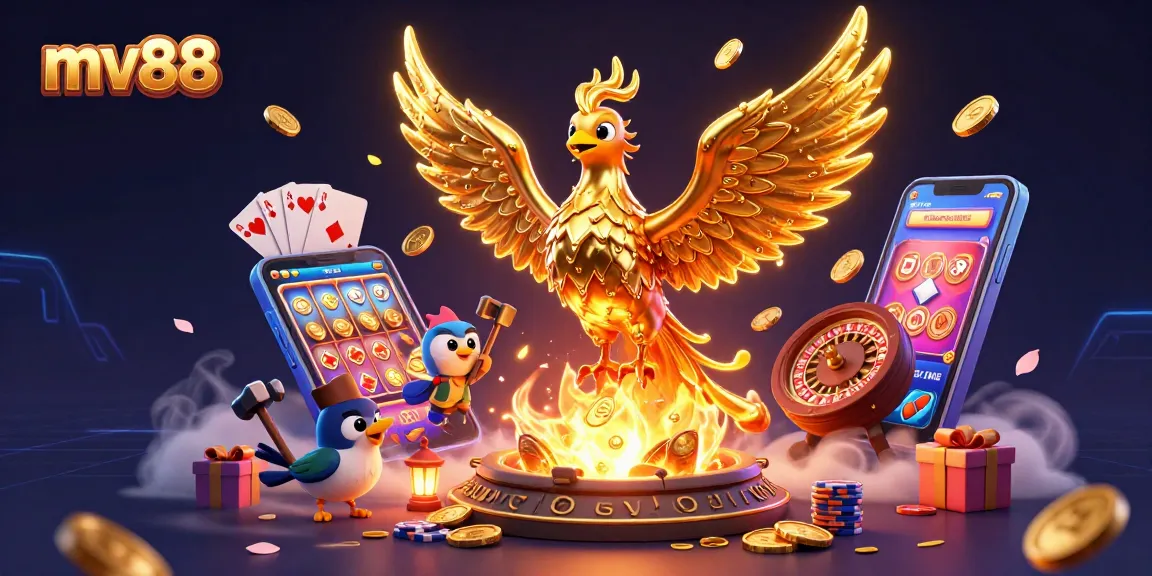 Spin the reels and win big with mv88's vibrant online casino scene featuring games and gold!