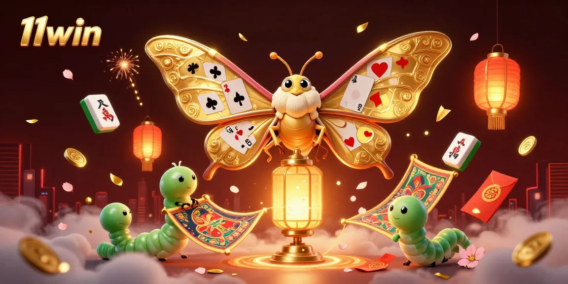 Experience the vibrant charm of 11win's casino themes with a colorful 3D illustration.