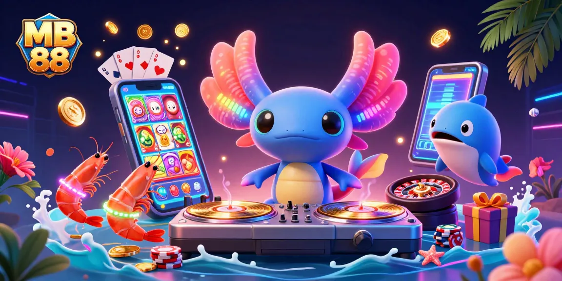Experience the thrill of MB 88 with vibrant casino elements and dynamic underwater DJ scene.